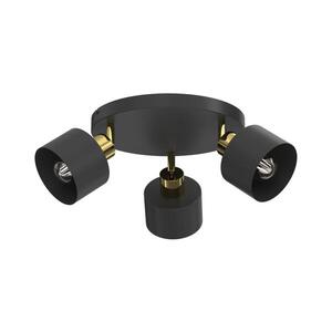 Imagine Spot PARKLA 3xE27/15W/230V negru/auriu
