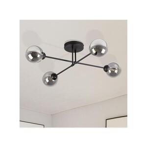 Imagine Lustră aplicată OBSIDIAN 4xG9/10W/230V negru/gri fumuriu