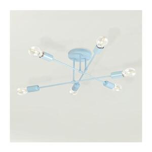 Imagine Lustră aplicată CAMBRIDGE 6xE27/15W/230V albastră