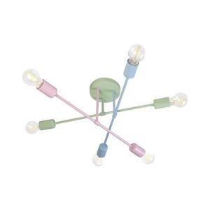 Imagine Candelabru aplicat CAMBRIDGE, 6 x E27, 15 W, 230 V, verde/albastru/roz