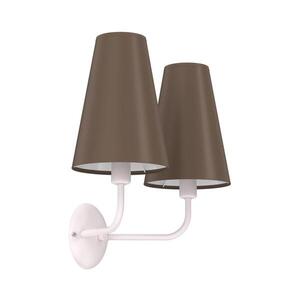 Imagine Aplica de perete TORTOLA 2xE14/15W/230V maro/crem