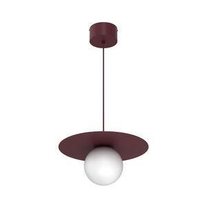 Imagine Lustră pe cablu FLAT 1xE27/15W/230V burgundiu