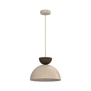 Imagine Lustră suspendată pe cablu NEVIS 1xE27/15W/230V, diametru 29 cm, bej