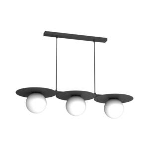 Imagine Lustră pe cablu FLAT, 3x E27, 15W, 230V, negru
