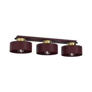 Imagine Plafonieră MARTI 3 x E27, 15 W, 230 V, 68 x 20, 5 cm, vișiniu/auriu