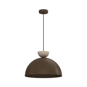 Imagine Lustră suspendată pe cablu NEVIS 1xE27/15W/230V, Ø 38 cm, maro