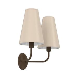 Imagine Lampă de perete GRENADA, 2x E14, 15W, 230V, bej