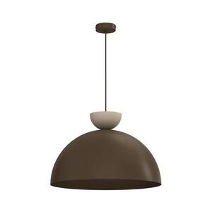 Imagine Lustră pe cablu NEVIS 1xE27/15W/230V Ø 50 cm maro