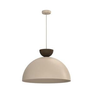 Imagine Candelabru suspendat pe cablu NEVIS 1xE27/15W/230V diam. 50 cm bej