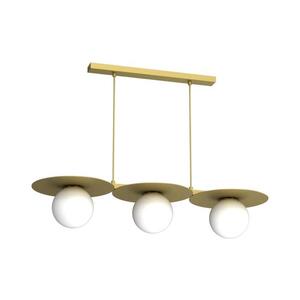 Imagine Lustră suspendată pe cablu FLAT 3xE27/15W/230V aurie