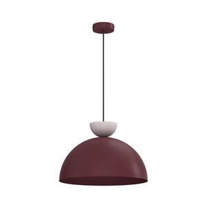 Imagine Lustră pe cablu NEVIS, 1xE27/15W/230V, Ø 38 cm, vișiniu