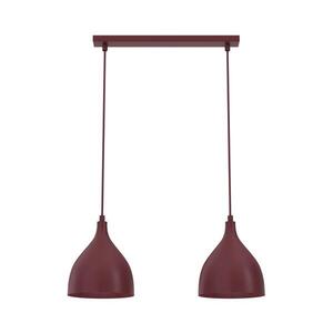 Imagine Lustră suspendată pe cablu NOAK CLASSIC, 2x E27, 15 W, 230 V, burgundiu