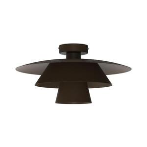 Imagine Plafonieră PLATO 1xE27/15W/230V, Ø 32 cm, maro