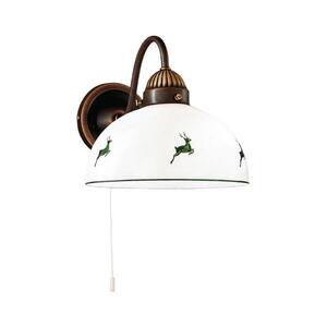 Imagine Lampă de perete Kolarz 731.61.100 NONNA 1xE27/75W/230V maro/verde