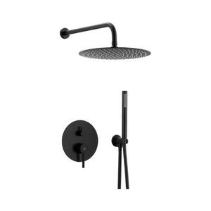 Imagine Set de duș cu baterie ascunsă KFA Armatura 5039-501-81 MOZA negru mat