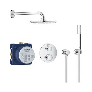 Imagine GROHE 34732000 - Set de duș GROHTHERM RAINSHOWER COSMOPOLITAN 210, 286 mm, crom