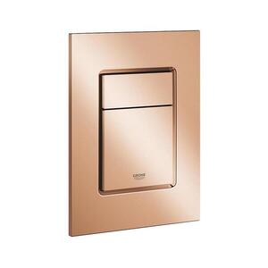 Imagine GROHE 37535DA0 - Placă de acționare SKATE COSMOPOLITAN S 130 × 172 mm, bronz