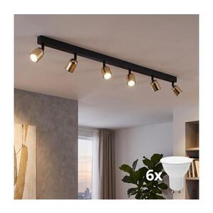 Imagine Plafonieră LED TOP 6xGU10/10W/230V negru/auriu