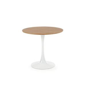 Imagine Masă de dining LUGI Ø 80 cm, maro/albă