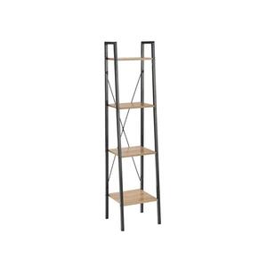 Imagine Bibliotecă NARVIK 148x34 cm negru/stejar sonoma