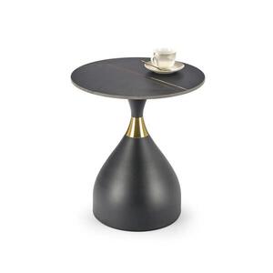 Imagine Masă de cafea VERO Ø 50 cm, negru/auriu
