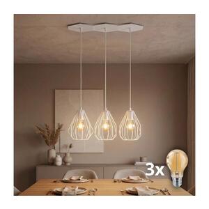 Imagine Lustră LED pe cablu BRYLANT 3xE27/60W/230V albă