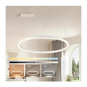 Imagine BRILAGI - Lustră LED dimabilă, suspendată pe cablu PORTOFINO LED/60W/230V, diam. 80 cm, albă +telecomandă