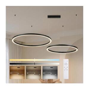 Imagine BRILAGI - Lustra LED reglabilă suspendată pe cablu PORTOFINO LED/98W/230V neagră + telecomandă