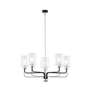 Imagine Jupiter 1884 - Lustră pe tijă CERES 5xE27/15W/230V, crom mat/negru