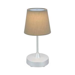 Imagine Lampă LED reîncărcabilă dimabilă de masă Brilo LED/3W/5V IP44 argintiu/bej