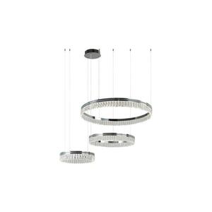 Imagine Lustră cu cristale LED THALIA, reglabilă, suspendată pe cablu, 120W/230V 3000-6000K + telecomandă