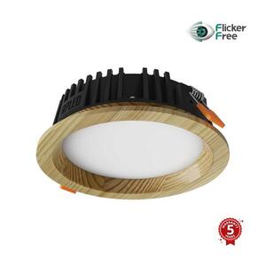 Imagine Corp de iluminat LED încastrat RONDO LED/6W/230V 3000K d. 15 cm lemn masiv pin APLED