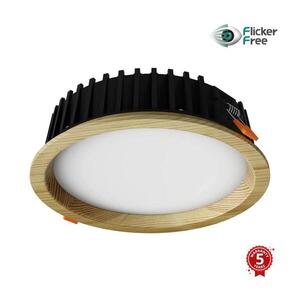 Imagine Corp de iluminat LED încastrat RONDO LED/12W/230V 3000K d. 20 cm lemn masiv pin APLED