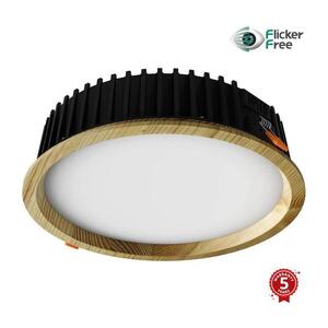 Imagine Corp de iluminat LED încastrat RONDO LED/18W/230V 4000K d. 26 cm lemn masiv pin APLED
