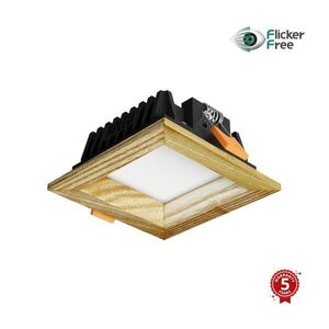 Imagine Corp de iluminat LED încastrat SQUARE LED/3W/230V 4000K 9x9 cm lemn masiv frasin APLED