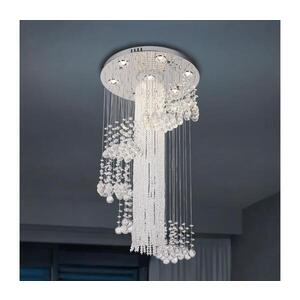 Imagine Plafonieră LED cu cristale NAURU LED/24W/230V Ø 45 cm crom lucios + telecomandă
