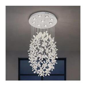Imagine Plafonieră cu cristale LED SAMOA LED/30W/230V Ø 40 cm crom lucios + telecomandă