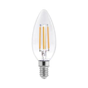 Imagine Bec LED cu filament C37, soclu E14, 6W, 230V, 3000K