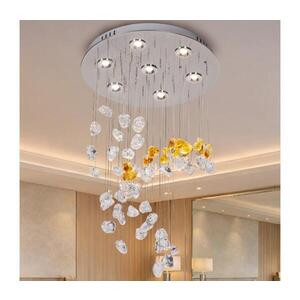 Imagine Plafonieră cu cristale LED AVARA LED/24W/230V Ø 40 cm crom lucios + telecomandă