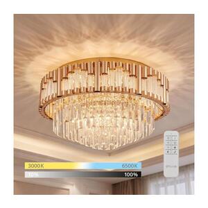 Imagine BRILAGI - Plafonieră LED reglabilă CROWN LED/41W/230V Ø 48 cm aurie + telecomandă