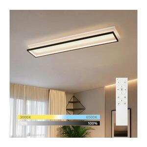 Imagine BRILAGI - Plafonieră LED dimabilă OUTLINE LED/90W/230V 18x100 cm alb/negru +telecomandă