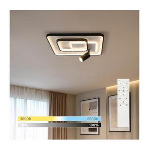 Imagine BRILAGI - Plafonieră LED dimabilă UNITY LED/75W/230V + 1xGU10/3W alb/negru + telecomandă