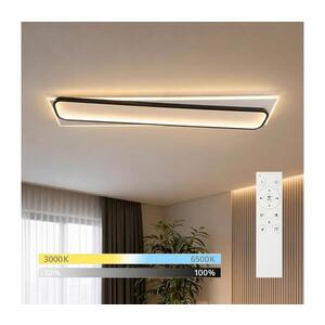 Imagine BRILAGI - plafonieră LED dimabilă OUTLINE LED/90W/230V 18x100 cm alb/negru +telecomandă