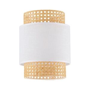 Imagine Abajur de schimb BOHO E27 pentru lampă de masă și lustru, Ø 20 cm, din ratan, alb