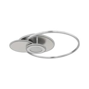 Imagine Globo 68278-24 - Plafonieră LED dimabilă BELTRAN LED/24W/230V argintie+telecomandă