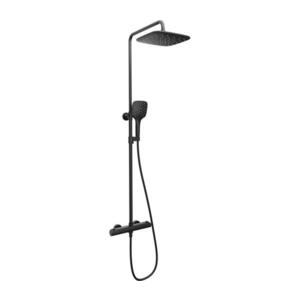 Imagine Ravak X070443 - Set de duș cu baterie termostatică FLAT negru mat