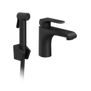 Imagine Ravak X070439 - Baterie pentru lavoar cu duș bideu FLAT, negru mat