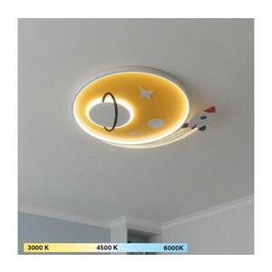 Imagine BRILAGI -LED Plafonieră LED pentru copii STARSHIP LED/64W/230V 3000/4500K galbenă