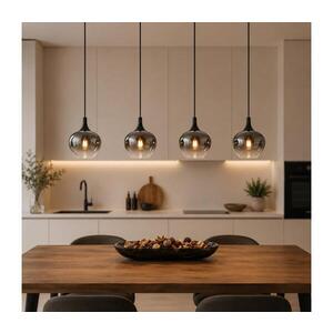 Imagine Globo 15548-4H - Lustră suspendată pe cablu MAXY 4xE27/40W/230V, neagră