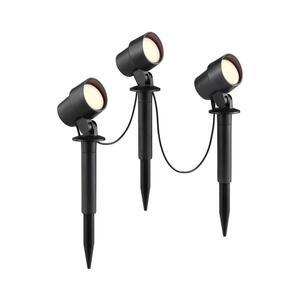 Imagine Brilliant - Set de 3 lămpi LED pentru exterior KAMARA LED/8, 5W/230V IP44 neagră